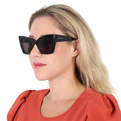 ysl sl 552|Saint Laurent Black Cat Eye Ladies Sunglasses SL .